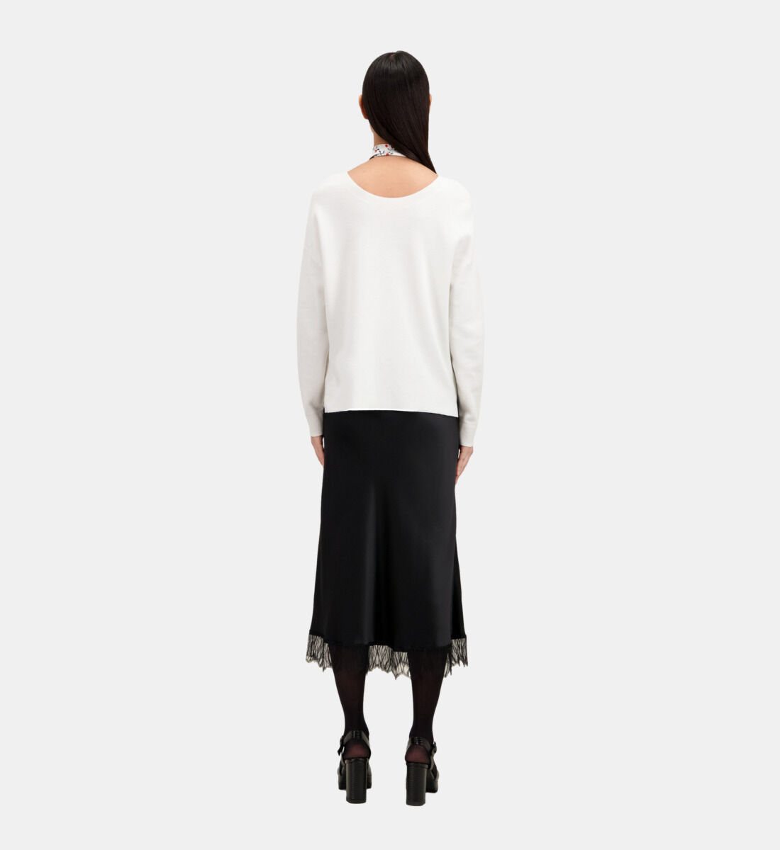 Ecru sweater with buttoning on the back The Kooples
