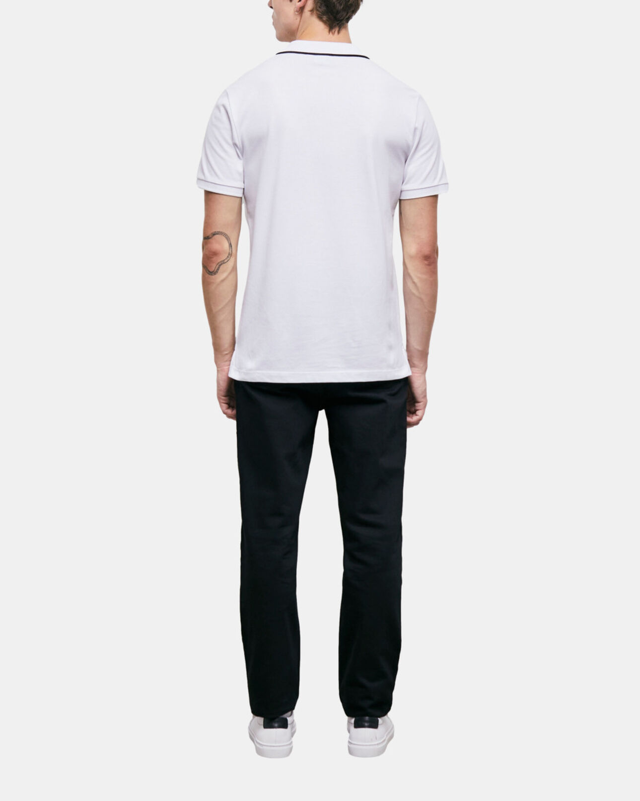 The Kooples HERREN SNOW WHITE weißes klassisches poloshirt