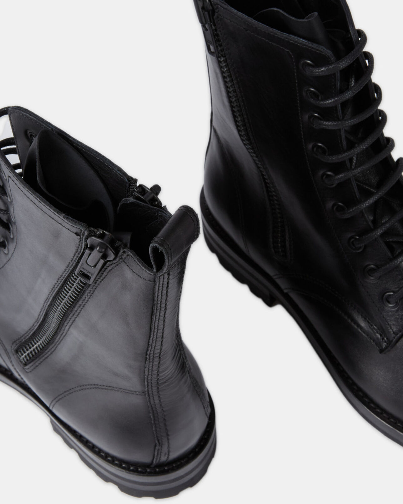The Kooples HOMME BLACK boots en cuir noires