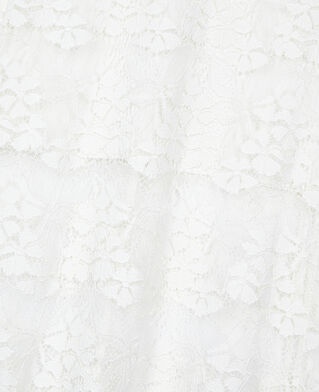 The Kooples WOMEN ECRU long ecru lace skirt