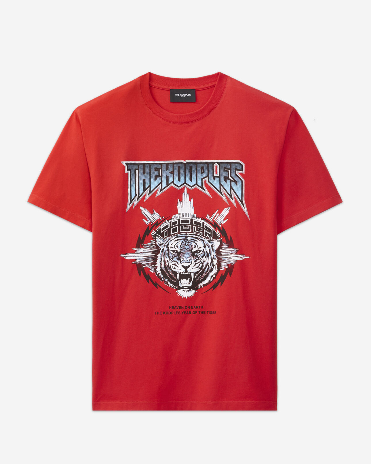The Kooples MEN RED tiger t-shirt
