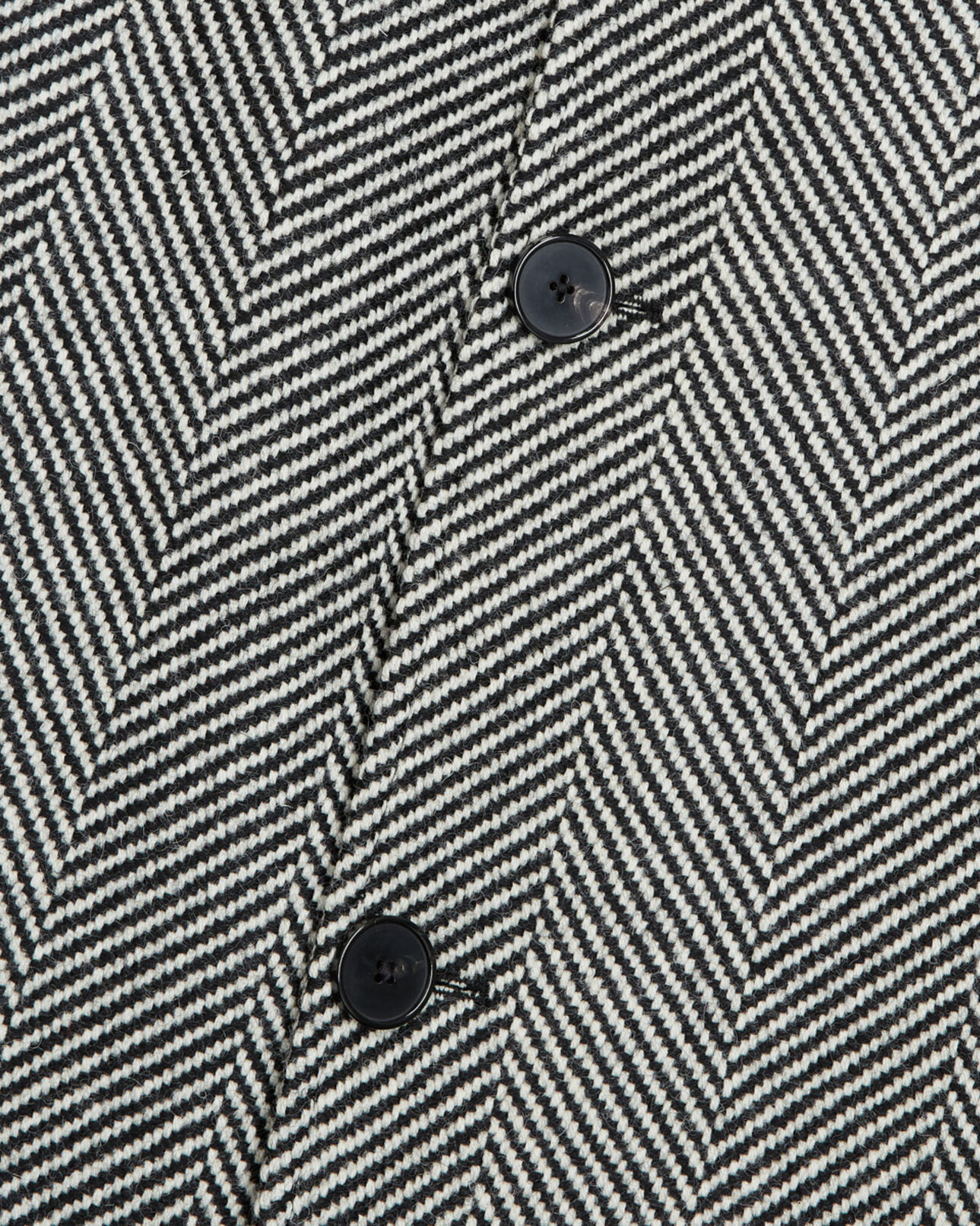 The Kooples HOMME BLACK WHITE manteau en laine à motifs