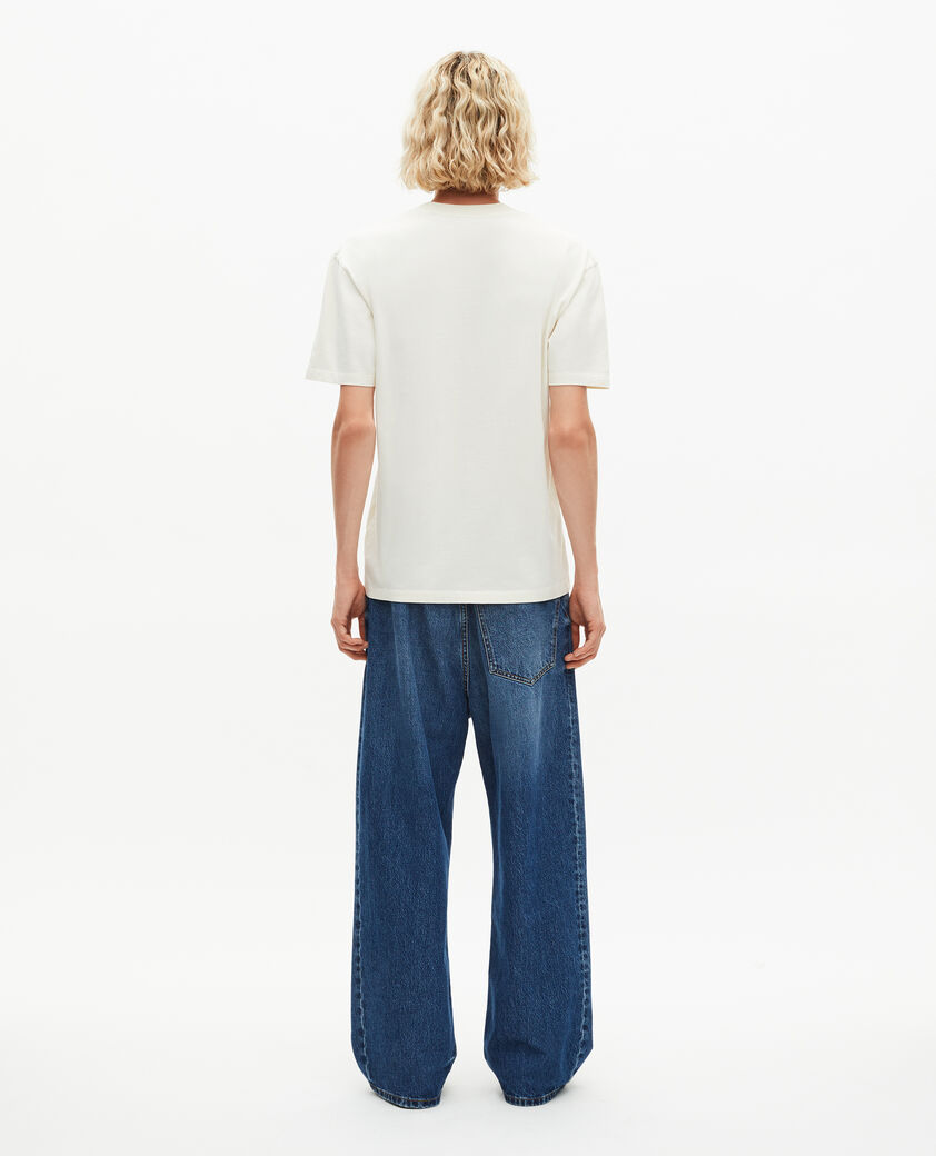 The Kooples HERREN ECRU t-shirt mit siebdruck the kooples ecru