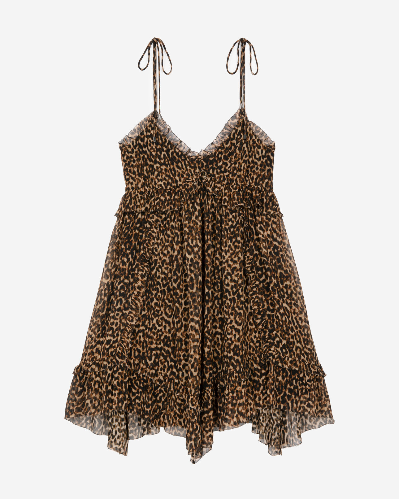 The Kooples WOMEN LEOPARD short leopard print dress