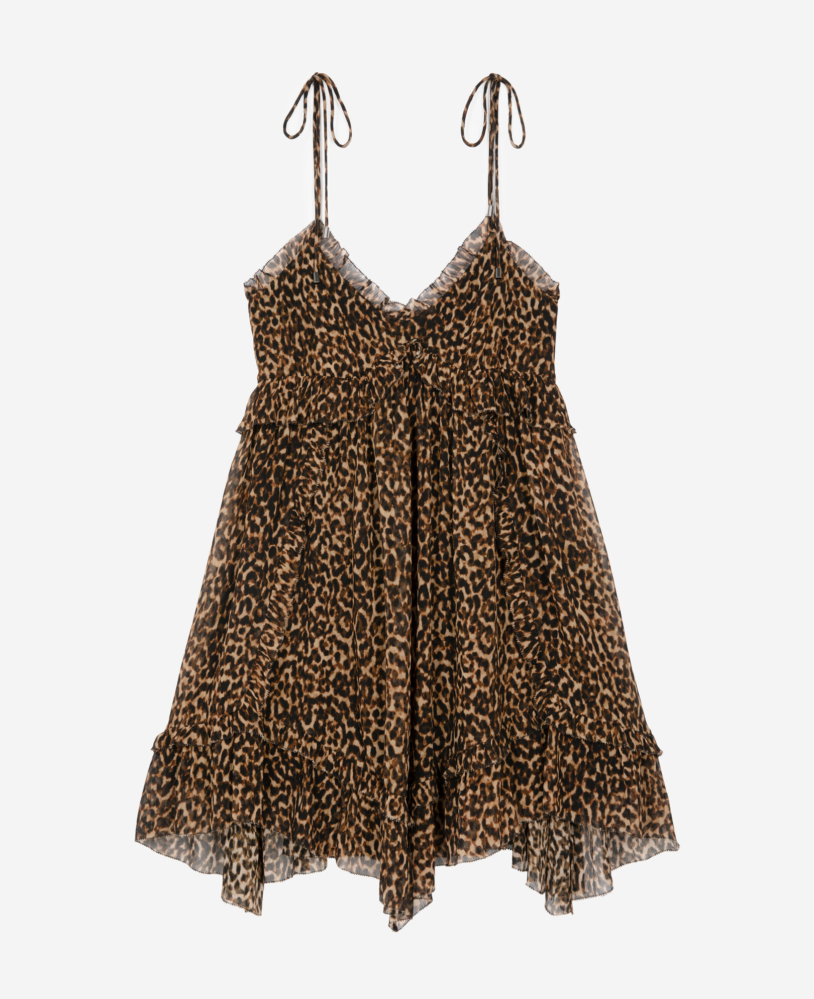 The Kooples WOMEN LEOPARD short leopard print dress