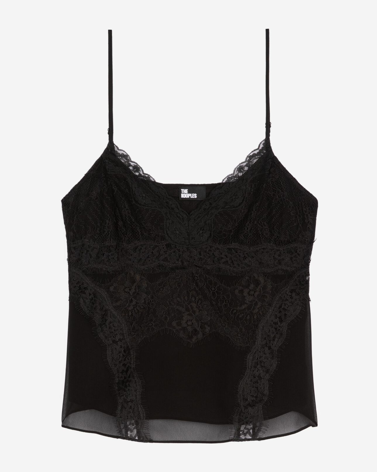 The Kooples WOMEN BLACK black lace camisole