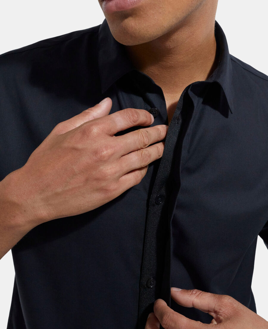 chemise col classique noire