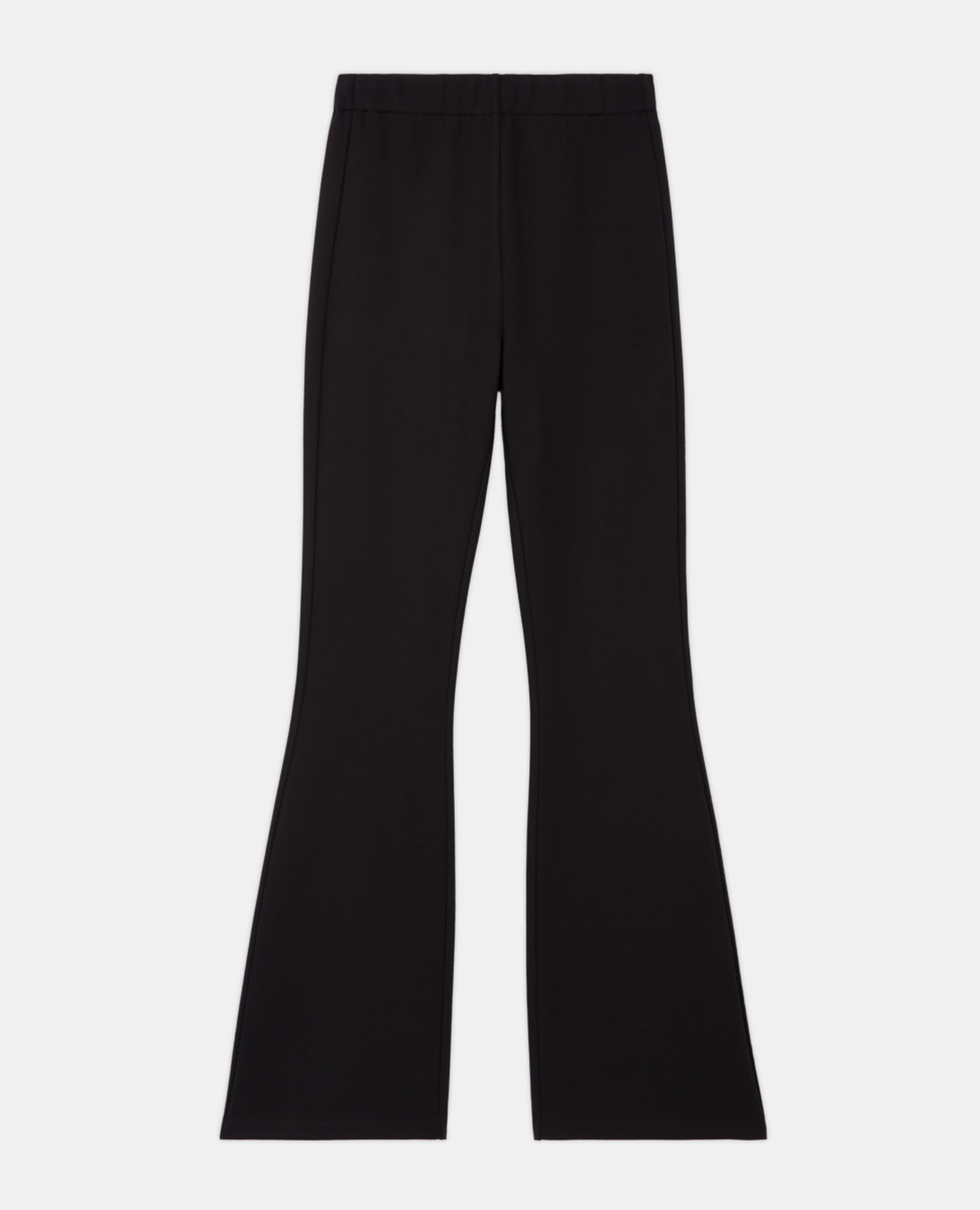 Flared black pants, BLACK, hi-res image number null