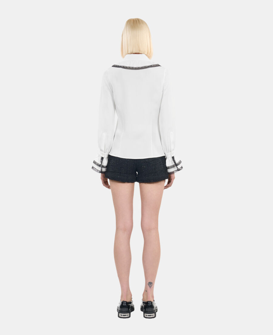 The Kooples F WHITE white silk shirt