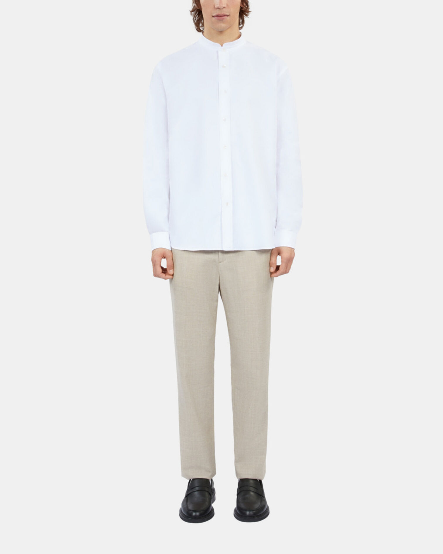 Chemise Oxford blanche, WHITE, hi-res image number null