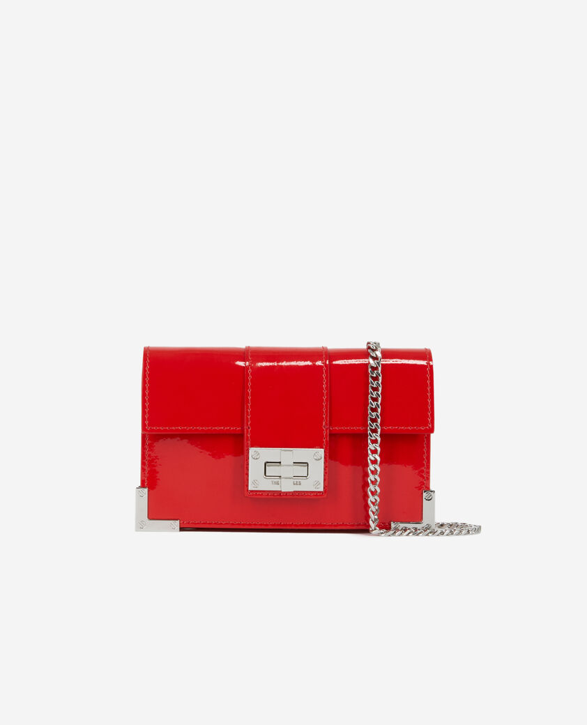 The Kooples WOMEN RED small emily clutch bag in red leather