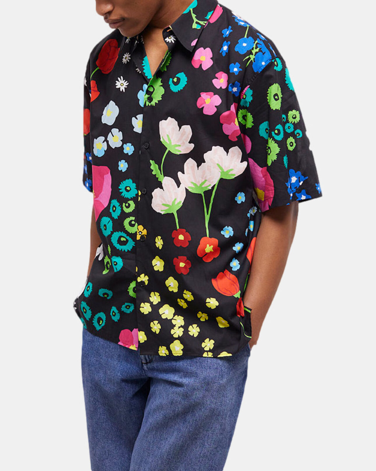 The Kooples HOMME MULTICOLORE/BLACK chemise imprimée en coton