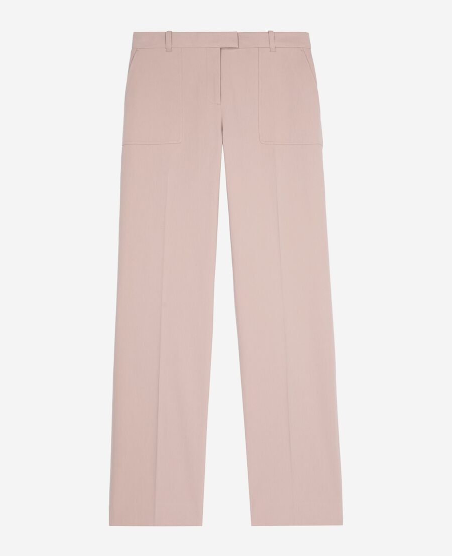 The Kooples WOMEN LILA light pink wide-leg pants