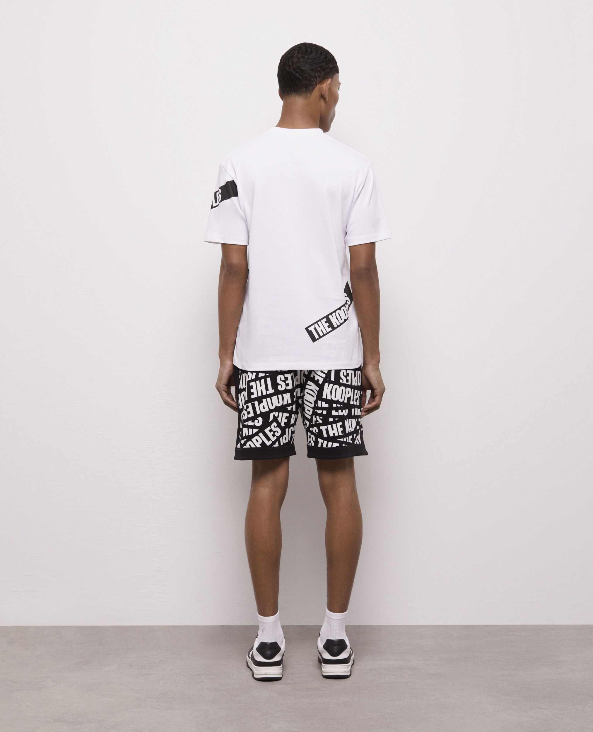 Camiseta blanca Tape logotipo para hombre, WHITE, hi-res image number null