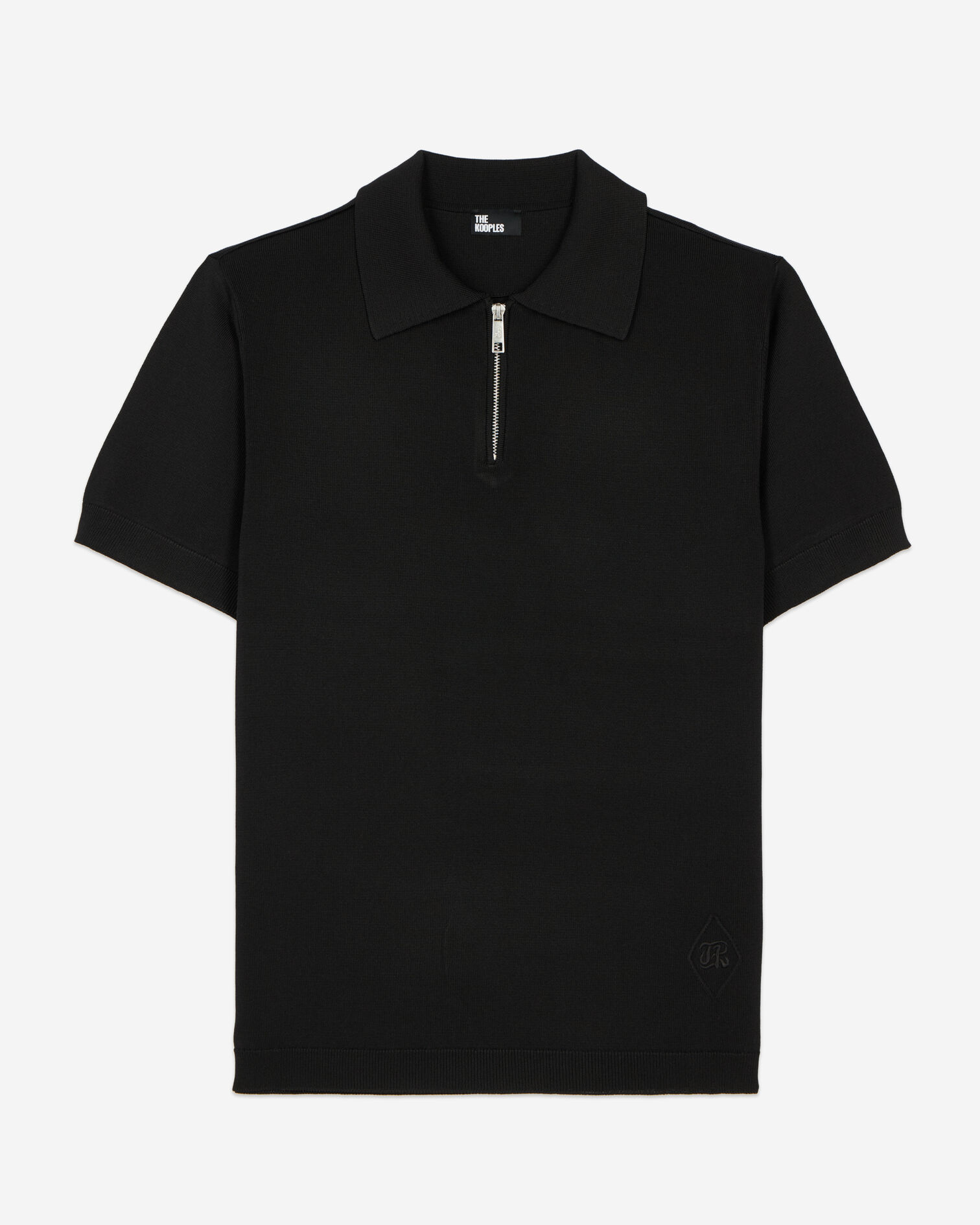 Camisa polo negra punto, BLACK, hi-res image number null