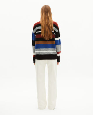 The Kooples FEMME MULTICOLOR pull en laine mélangée à rayures multicolores