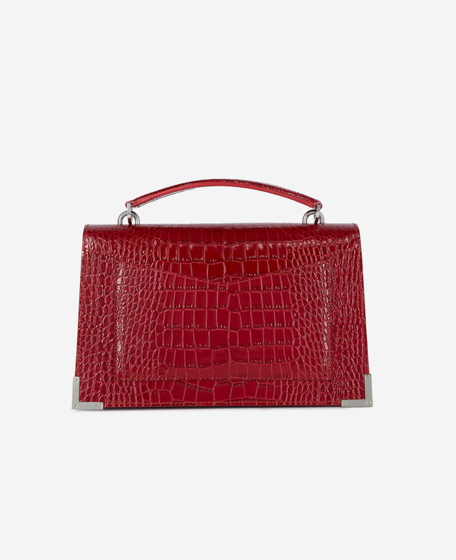 rote mittelgroße handtasche emily