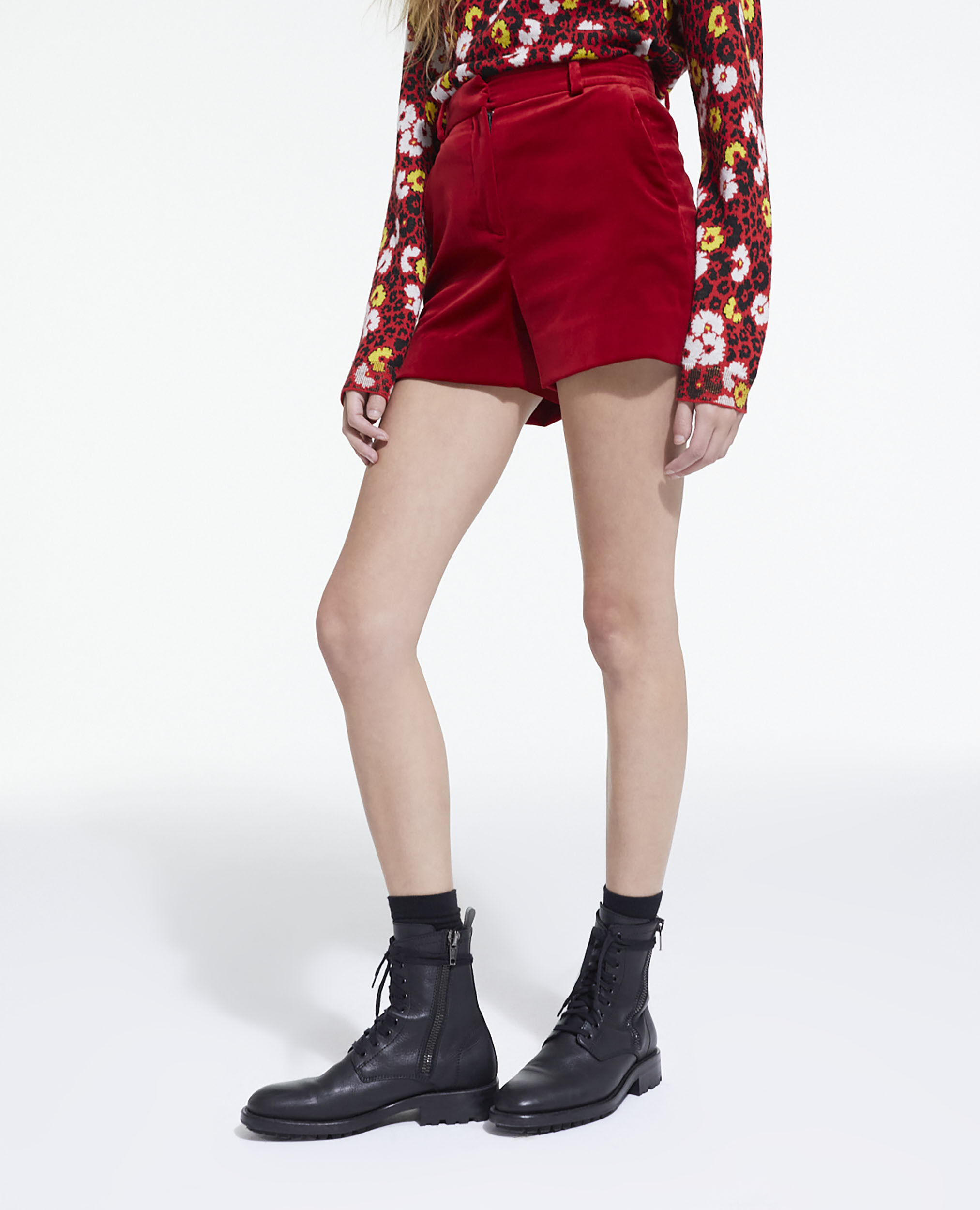 Red velvet discount shorts forever 21