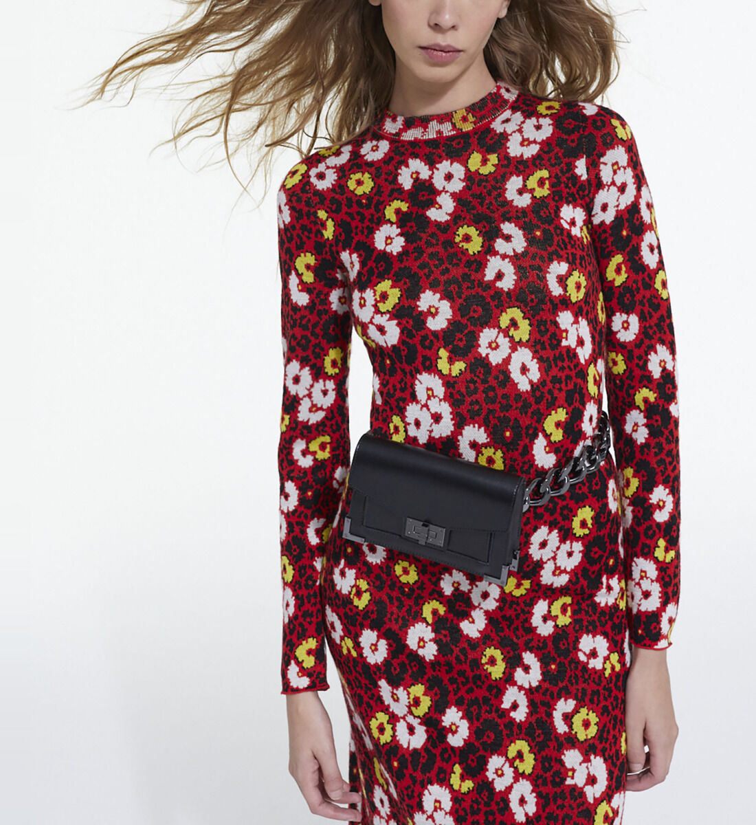 Long wool hot sale dress