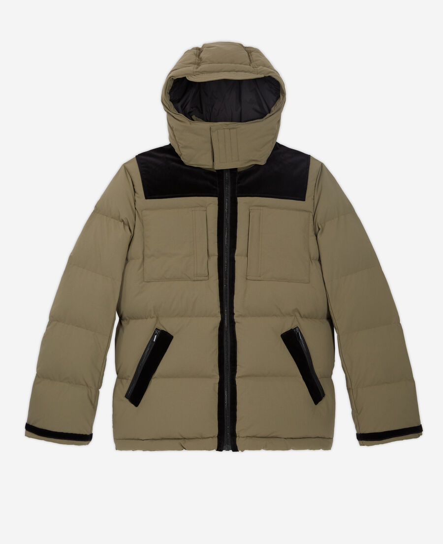 khaki down jacket