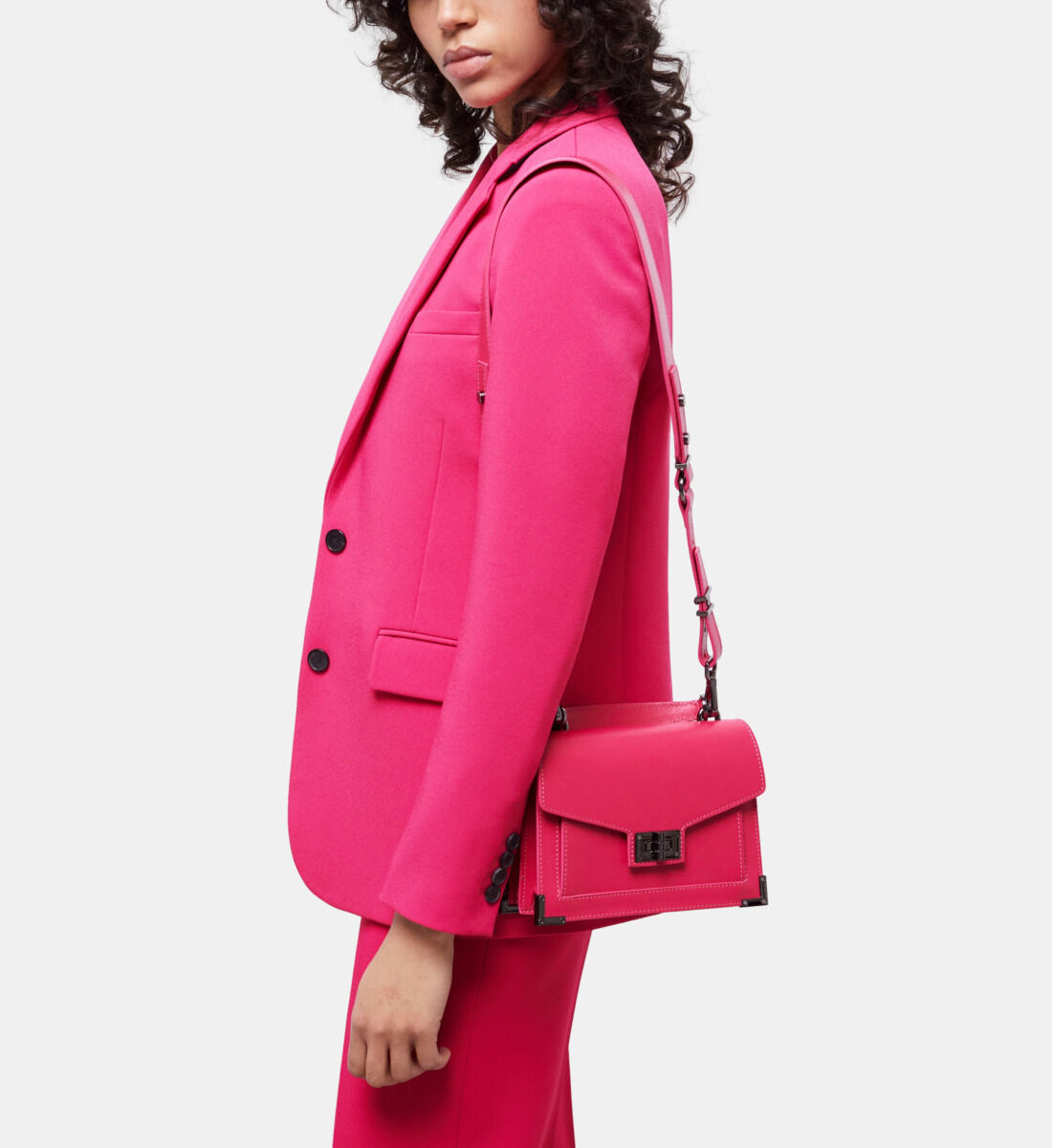 Pink crepe jacket clearance