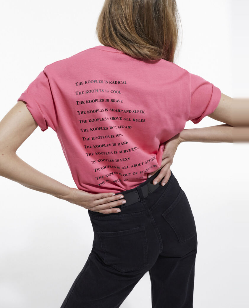 The Kooples FEMME OLD ROSE t-shirt what is rose