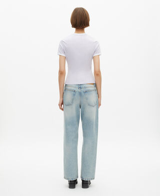 The Kooples FEMME LIGHT PURPLE t-shirt avec s&eacute;rigraphie lilas