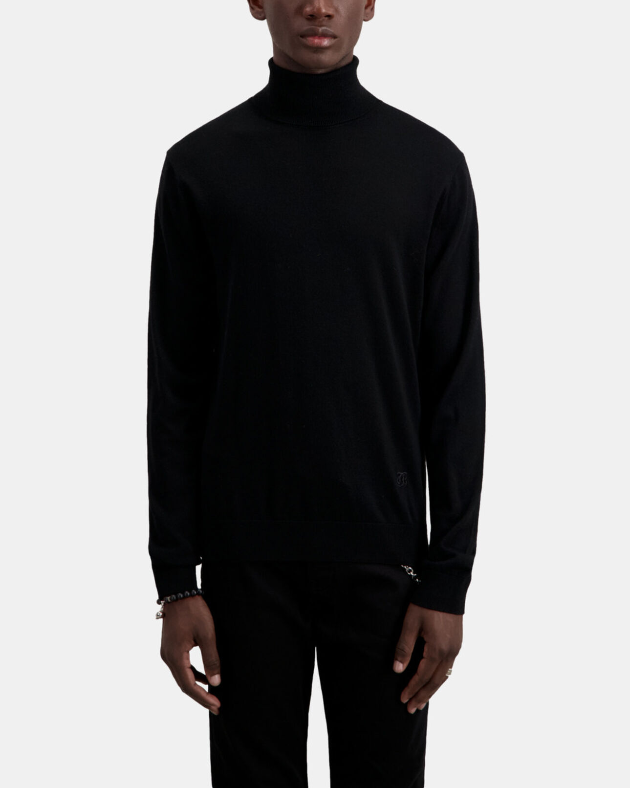 The Kooples MEN BLACK black merino wool sweater