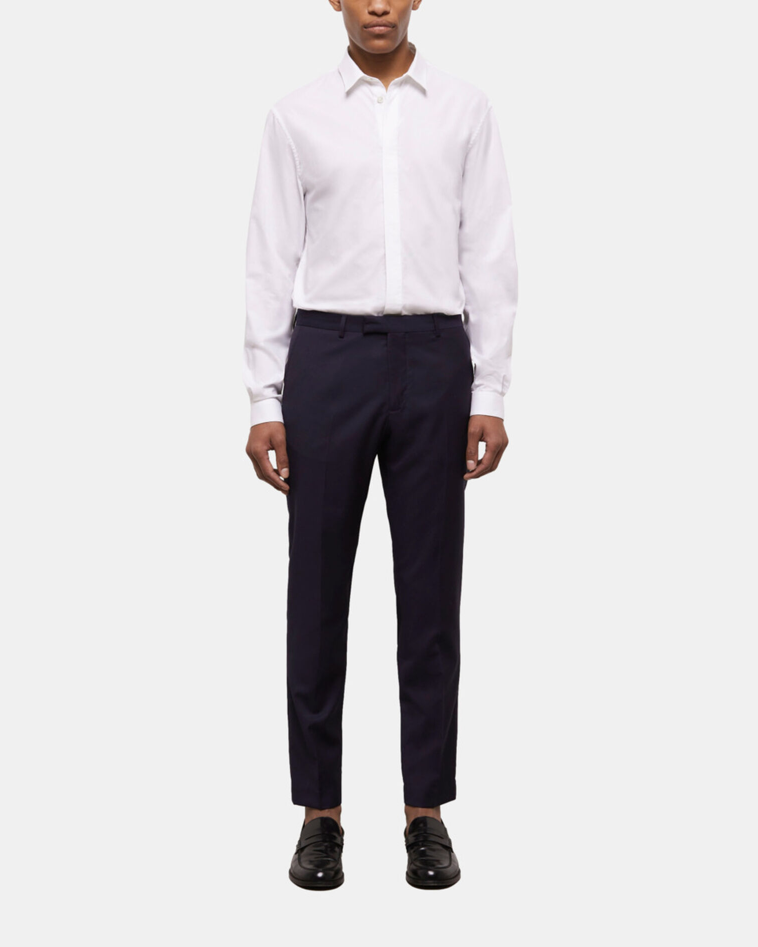 Pantalon de costume bleu marine, NAVY, hi-res image number null