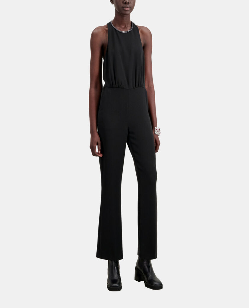 The Kooples FEMME BLACK combinaison noire en crêpe