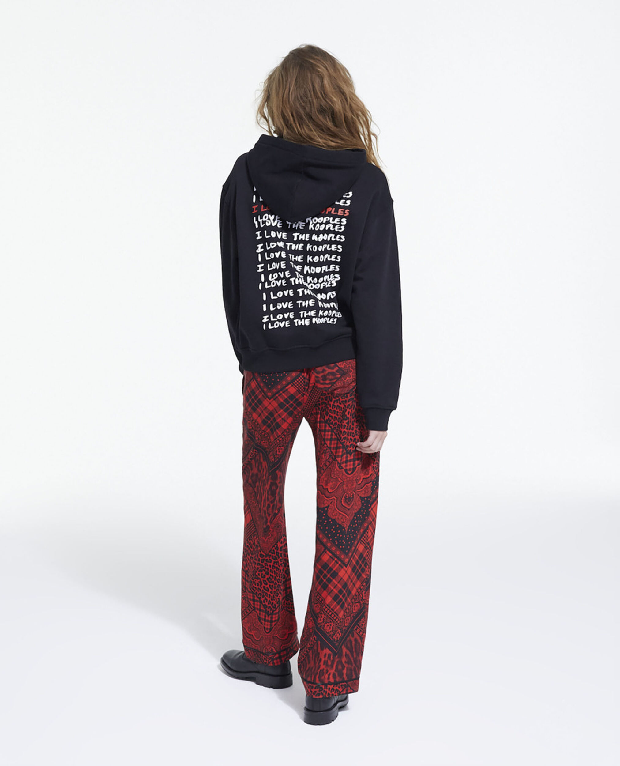 I Love Kooples black sweatshirt, BLACK, hi-res image number null