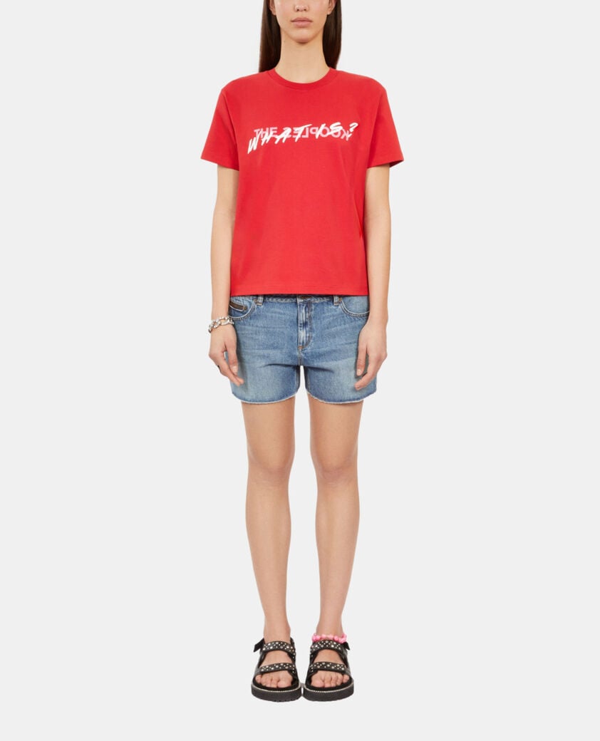 The Kooples DAMEN RED leuchtend rotes t-shirt what is