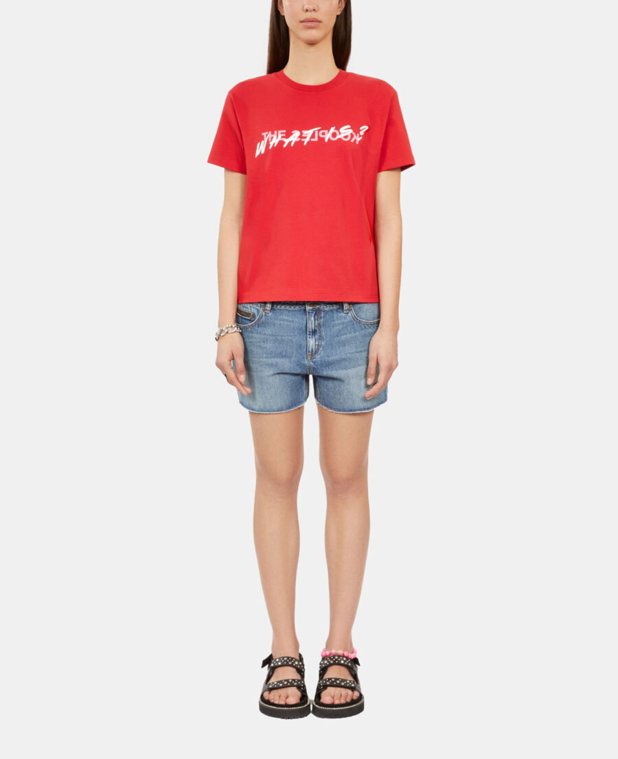 The Kooples DAMEN RED leuchtend rotes t-shirt what is