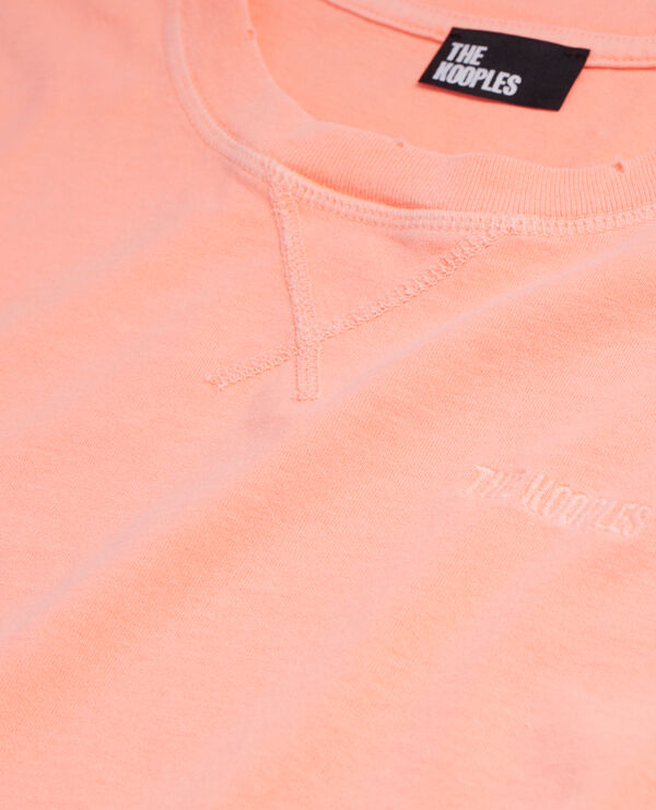 The Kooples MUJER ORANGE FLUO camiseta naranja logotipo para mujer