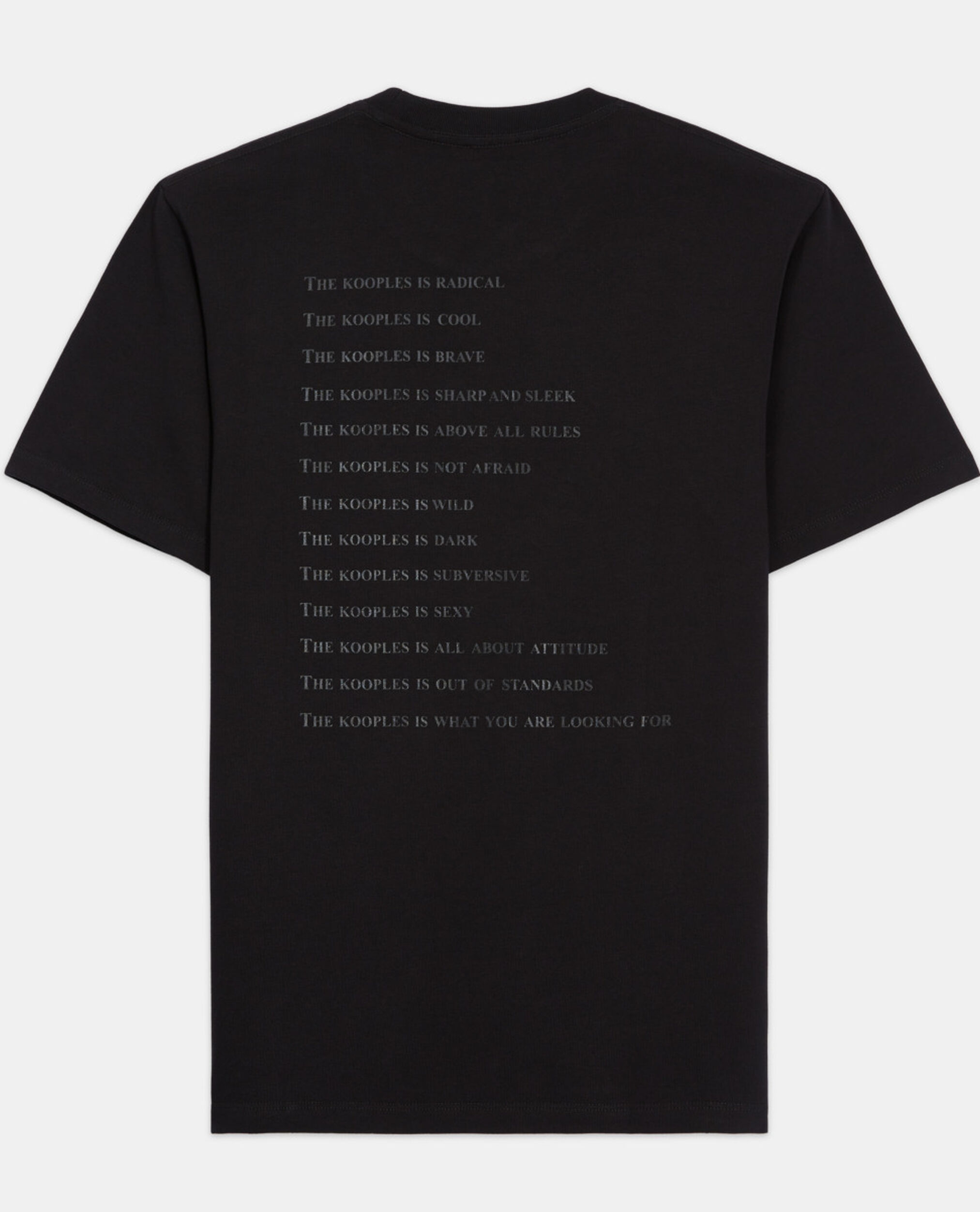 Black and leopard print what is T-shirt, BLACK, hi-res image number null