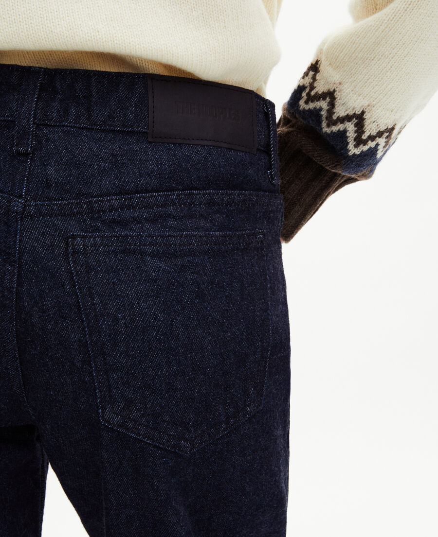 The Kooples F BLUE ELECTRIC blue raw wide-leg jeans