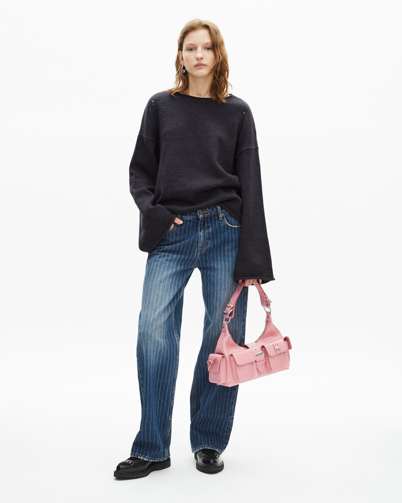The Kooples WOMEN DARK GREY grey merino wool sweater