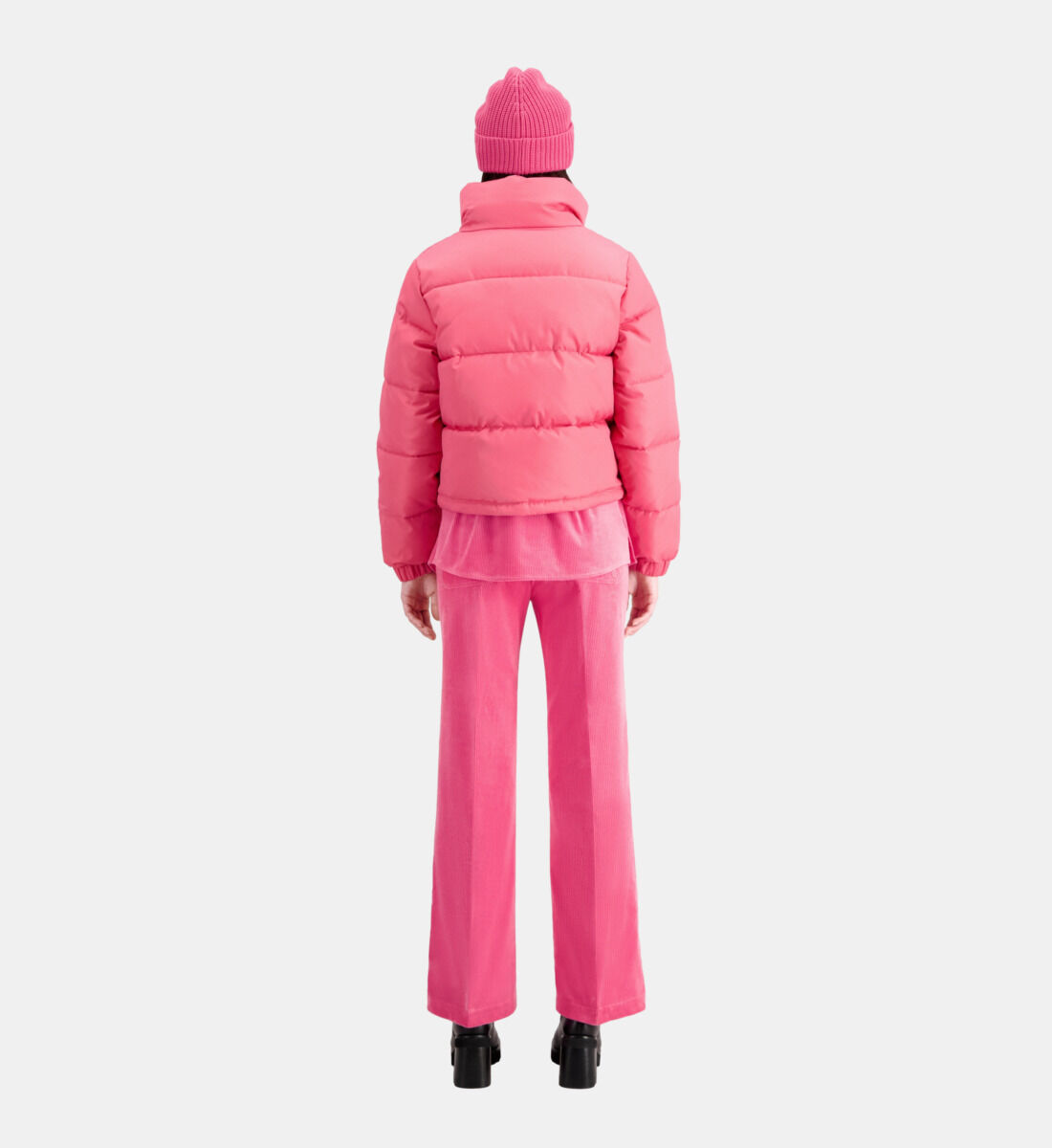 Pink puffer deals jacket zara