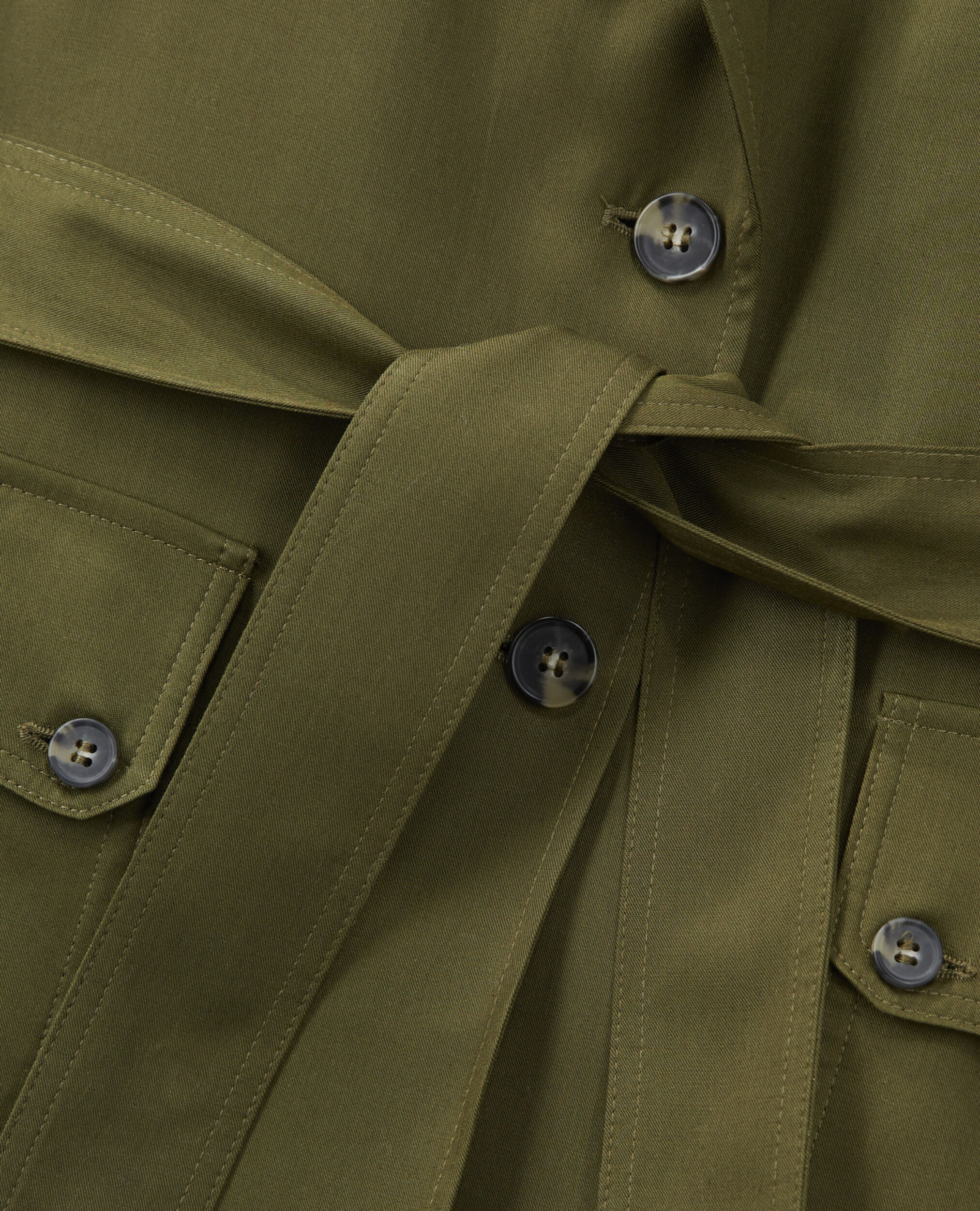 Khaki tencel jacket with pockets, KAKI, hi-res image number null