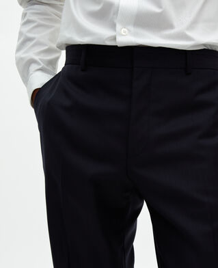 The Kooples MEN DARK NAVY slim-fit suit pants in navy wool