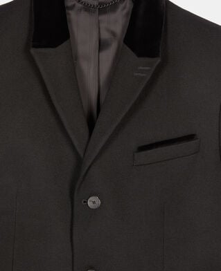 The Kooples HOMME BLACK blazer en laine noire