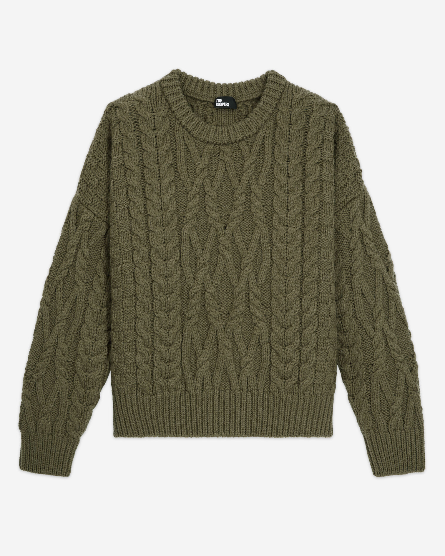 Khaki wool sweater, KAKI, hi-res image number null