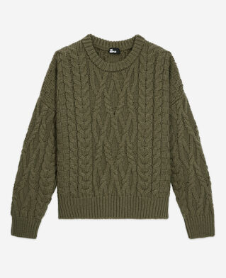 The Kooples FEMME KAKI pull en laine kaki