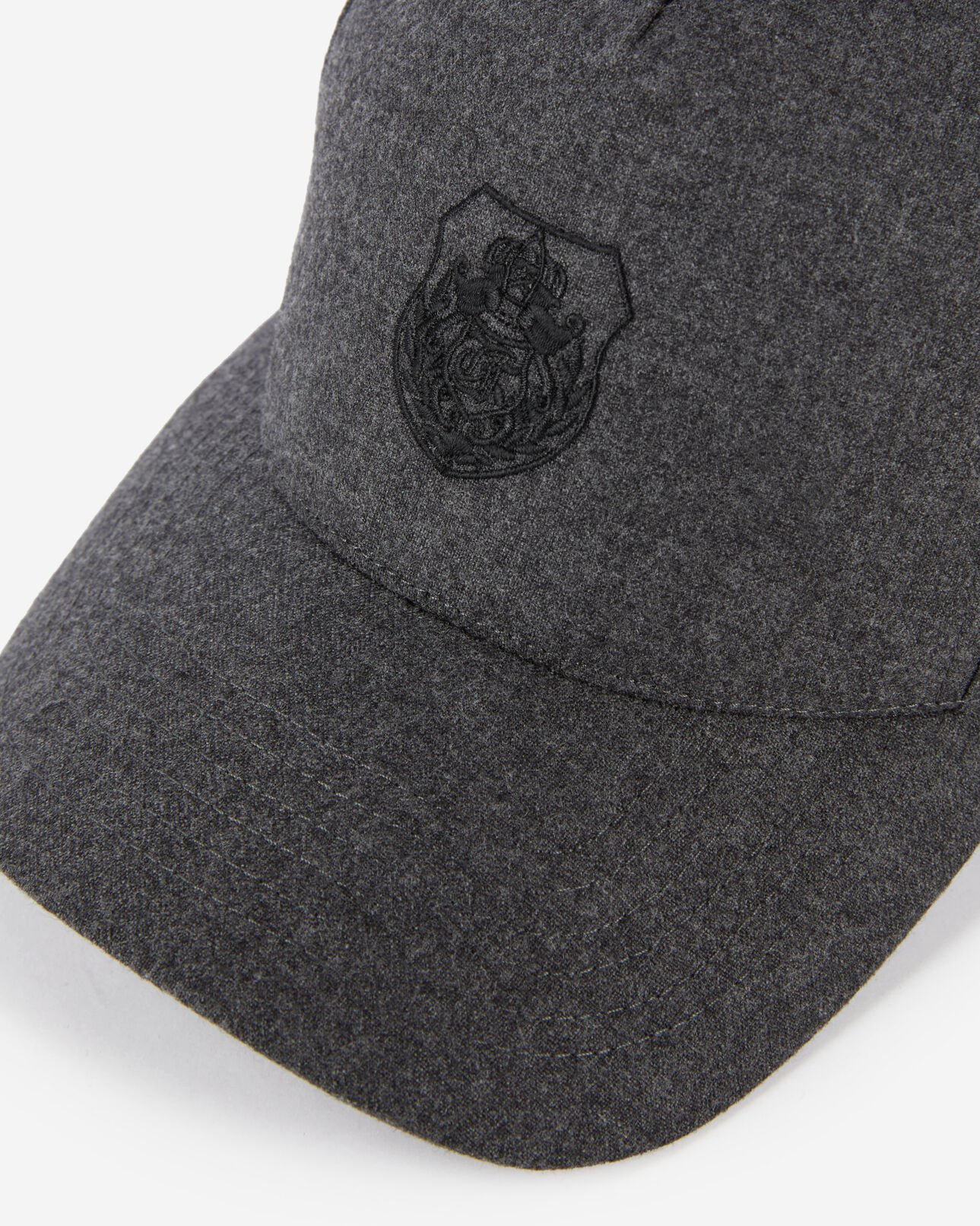 The Kooples FEMME GREY casquette en flanelle grise