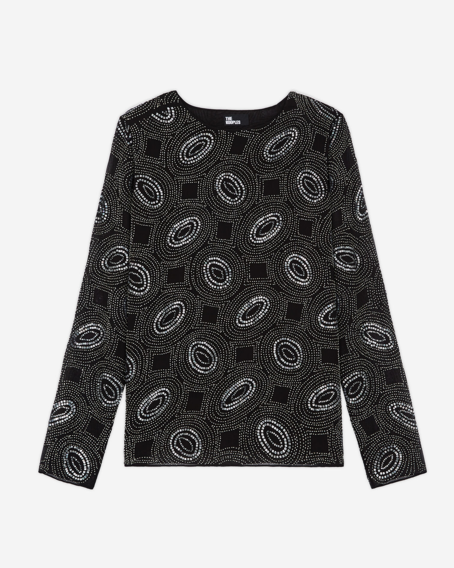 Top à strass noir, BLACK, hi-res image number null