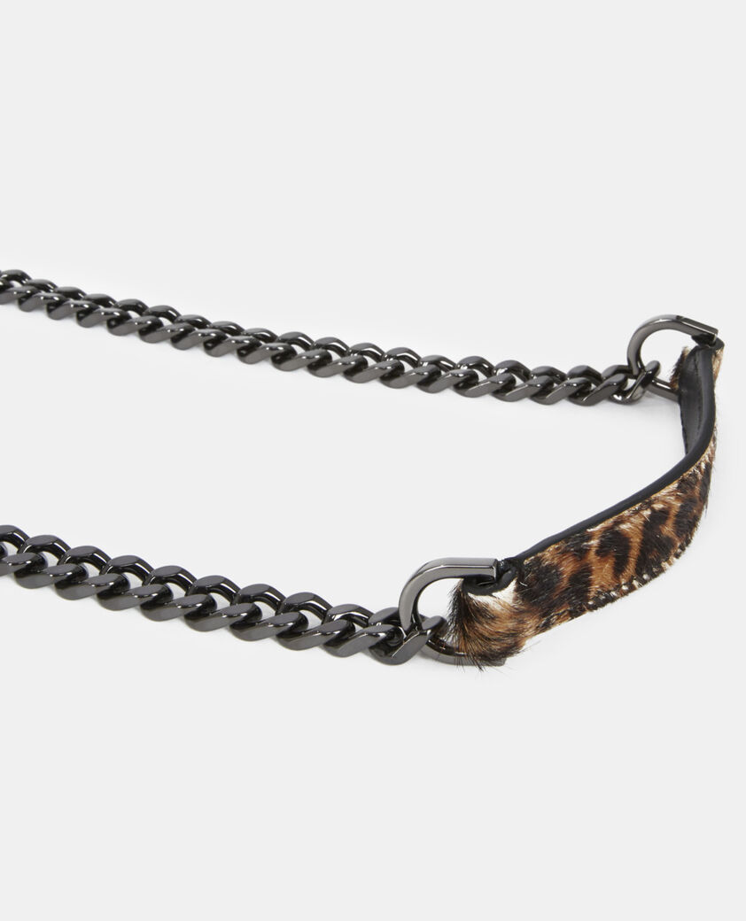 The Kooples FEMME LEOPARD sac emily nano en cuir l&eacute;opard