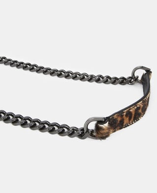 The Kooples FEMME LEOPARD sac emily nano en cuir l&eacute;opard
