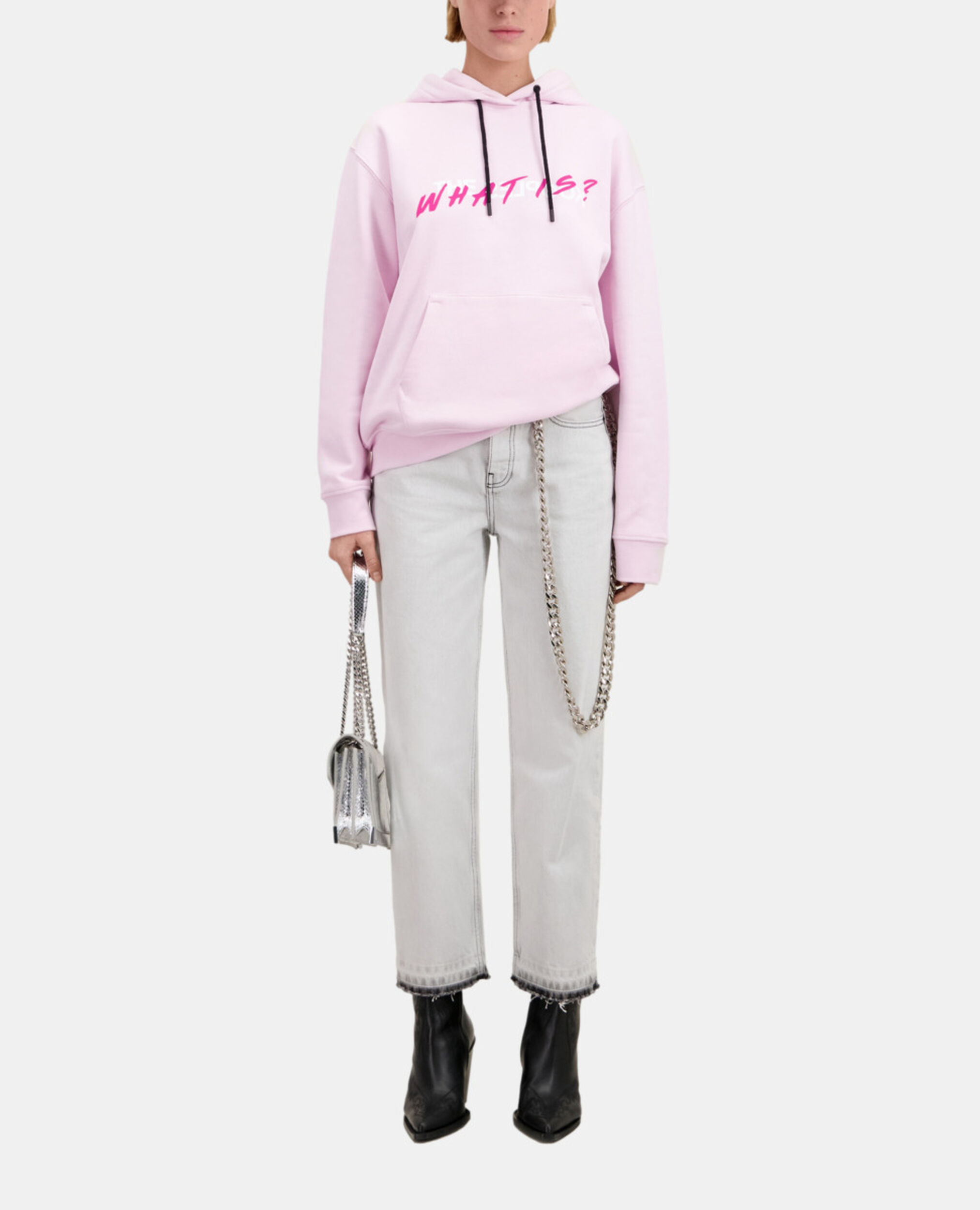 Sweatshirt à capuche What is rose, PALE PINK, hi-res image number null