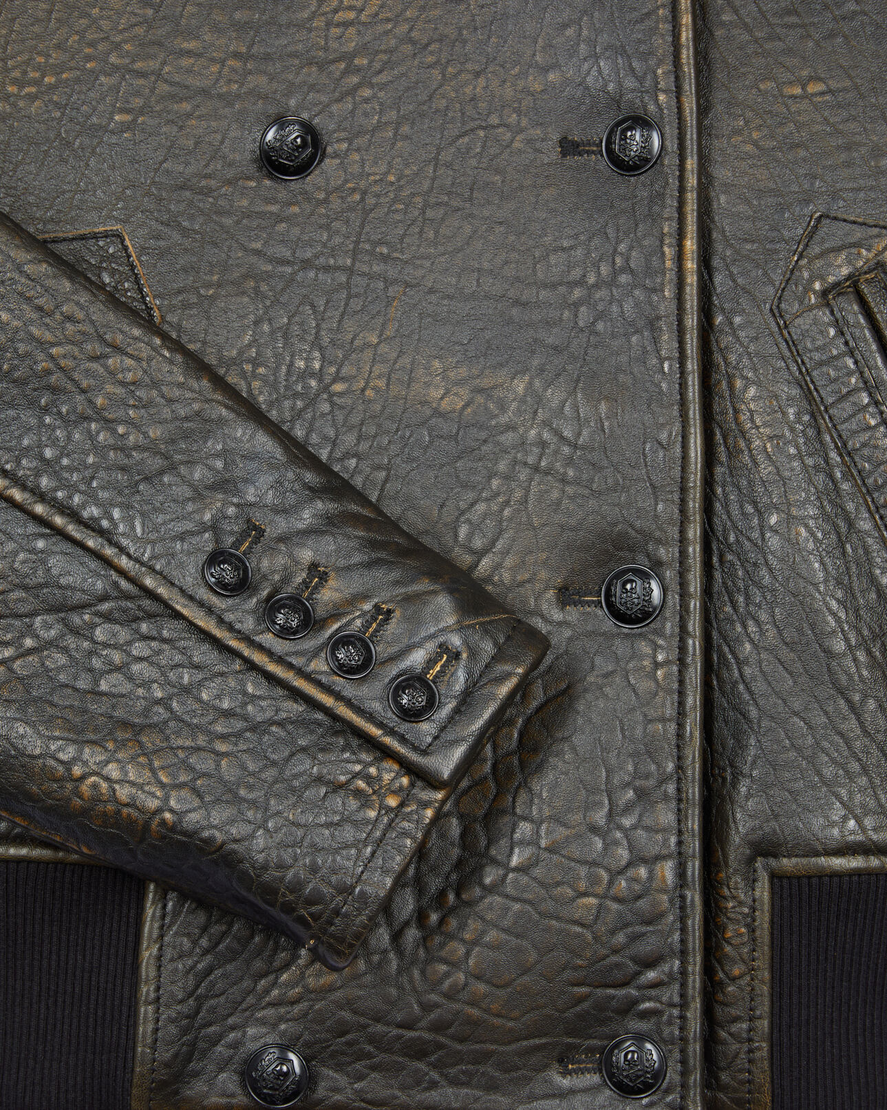 The Kooples FEMME DARK BROWN blouson en cuir marron