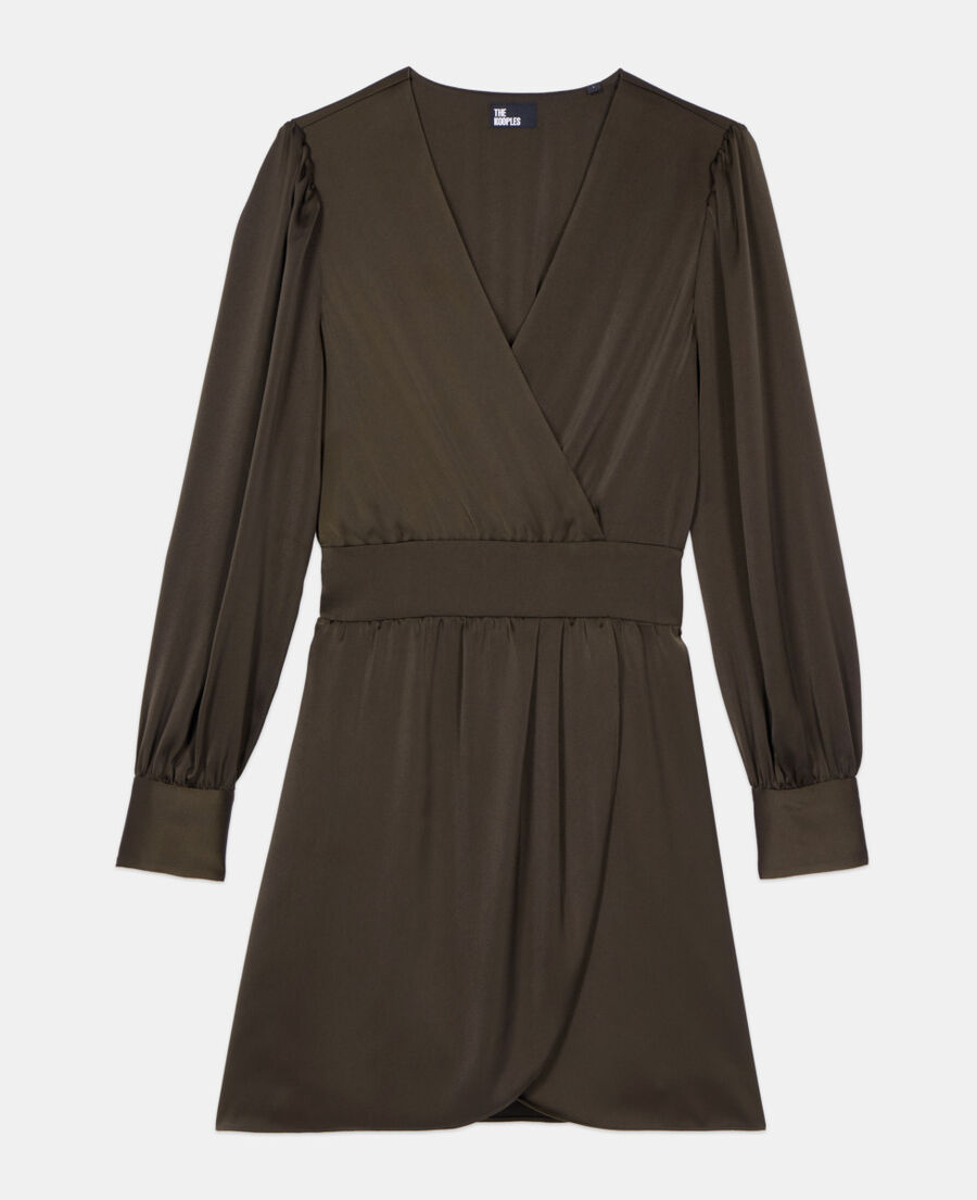 The Kooples DAMEN KAKI kurzes, khakifarbenes kleid